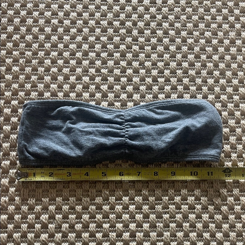 Xhilaration Gray Elastic Waistband Tube Top